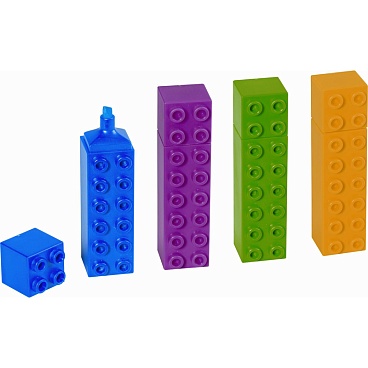 Маркер текстовый Brunnen Лего, ассорти Пластик - 7